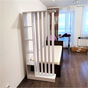 Стеллаж для зонирования комнаты. Перегородка для зонирования комнаты. Новита жалюзи. 1800*800 мм 12038