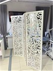 Ширма высокая перегородка для зонирования комнаты. Перегородка ажурная для салона красоты . Размер 220 см высота *150см ширина. Цвет белый ширма альберо 2200*1500 белый