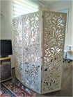Ширма высокая перегородка для зонирования комнаты. Перегородка ажурная для салона красоты . Размер 220 см высота *150см ширина. Цвет белый ширма альберо 2200*1500 белый