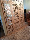 Ширма высокая перегородка для зонирования комнаты. Перегородка ажурная для салона красоты . Размер 200 см высота *150см ширина. Цвет бежевый ширма альберо 2000*1500 бежевый