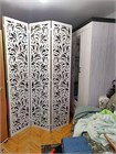 Ширма высокая перегородка для зонирования комнаты. Перегородка ажурная для салона красоты . Размер 200 см высота *150см ширина. Цвет белый ширма альберо 2000*1500 белый