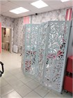Ширма высокая перегородка для зонирования комнаты. Модель Альберо белая. 2000*2000 мм ширма альберо 2000*2000 белая