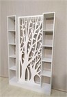 Стеллаж перегородка для зонирования комнаты. Цвет белый. Модель Дерево. Высота 180см, ширина 110 см, глубина 25см стеллаж дерево 1800*1100 белый