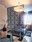 Декоративная подвесная модульная перегородка для зонирования комнаты. Потолочное крепление. Цвет венге. Высота 240 см ширина 160 см. Ширма для комнаты. подвесная потолок 2400*1600 ромбы венге