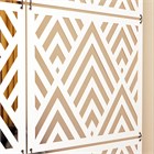 Ширма перегородка для зонирования комнаты. Подвесная. Потолочное крепление. Высота 240 см ширина 160 см. Ширма для комнаты. подвесная потолок 2400*1600 ромбы хдф белый