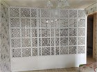 Ширма перегородка для зонирования комнаты. Подвесная. Потолочное крепление. Высота 240 см ширина 160 см. Ширма для комнаты. подвесная потолок 2400*1600 ромбы хдф белый