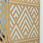 Ширма перегородка для зонирования комнаты. Подвесная. Настенное крепление. Высота 250 см ширина 40 см. Комплект 6 квадратов+штанга. Ширма для комнаты. подвесная стена ромбы 2400*400 хдф без отделки