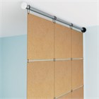 Перегородка подвесная для зонирования комнаты.Материал ПВХ 3 мм. Размер 2500 * 400 мм - 6 панелей +комплект для настенного крепления. подвесная стена глухая 2500*400 без отделки