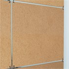 Перегородка подвесная для зонирования комнаты. Материал хдф 4 мм. Размер 2500 * 800 мм - 12 панелей +комплект для настенного крепления. подвесная стена глухая 2500*800 без отделки