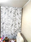 Перегородка подвесная для зонирования комнаты .Материал ХДФ . Крепление в потолок. Ширина 150 см- 9 панелей. подвесная монстера потолок 2400*1500 белый