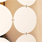 Перегородка для зонирования комнаты. Перегородка подвесная . Размер 2600* 680 мм- 16 панелей +комплект НАСТЕННОГО крепления. подвесная стена круги 2500*600 белый хдф