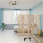 Ширма перегородка для зонирования комнаты. Размер 175*200 см ширма белло 200 бежевый