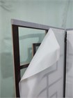 Ширма перегородка для зонирования комнаты. Раскладная перегородка для салона красоты. Размер 175см высота *150см ширина квадро 150 венге ткань белая