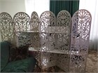 Ширма для салона красоты с полками. Перегородка для зонирования. 175*200 см ширма арабелла с полками 200 белая