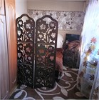 Ширма для салона красоты с полками. Перегородка для зонирования. 175*100 см ширма цветы с полками 1750*1000 венге