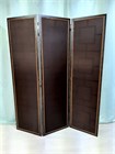 Ширма перегородка для зонирования комнаты. Раскладная перегородка для салона красоты. Размер 175см высота *150см ширина ширма квадро с тканью 150 венге
