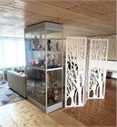 Ширма перегородка для зонирования комнаты. Белая. Высота 175 см ширине 150 см. олмо-150 белая-1