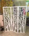 Ширма перегородка для зонирования комнаты. Белая. Высота 175 см ширине 150 см. олмо-150 белая-1