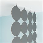 Перегородка для зонирования комнаты. Перегородка подвесная . Размер 248* 123 см- 32 панели +комплект потолочного крепления. подвесная потолок круги 2400*1200 серый хдф-1