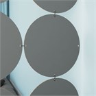 Перегородка для зонирования комнаты. Перегородка подвесная . Размер 248* 123 см- 32 панели +комплект потолочного крепления. подвесная потолок круги 2400*1200 серый хдф-1