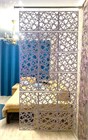 Перегородка ширма для зонирования комнаты. Настенное крепление. Высота 250 см ширина 120 см. Комплект 18 квадратов+штанга. Подвесная. подвесная кристалл стена 2500*1200 пвх белый-1