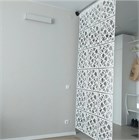 Перегородка ширма для зонирования комнаты. Настенное крепление. Высота 250 см ширина 120 см. Комплект 18 квадратов+штанга. Подвесная. подвесная кристалл стена 2500*1200 пвх белый-1