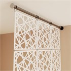 Перегородка ширма для зонирования комнаты. Настенное крепление. Высота 250 см ширина 120 см. Комплект 18 квадратов+штанга. Подвесная. подвесная кристалл стена 2500*1200 пвх белый-1