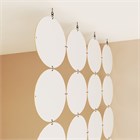 Перегородка для зонирования комнаты. Перегородка подвесная . Размер 240* 90см- 24 панели +комплект потолочного крепления. подвесная круги потолок 2400*900 белый хдф-2