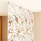 Перегородка подвесная для зонирования комнаты . Потолочное крепление. Ширина 200 см . подвесная монстера потолок 2400*2000 белый хдф-1