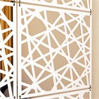 Ширма перегородка для зонирования комнаты. Подвесная. Потолочное крепление. Высота 240 см ширина 80 см. Комплект 12 квадратов+крепеж. Ширма для комнаты. подвесная потолок 2400*800 кристалл белый хдф-1