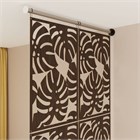 Перегородка модульная подвесная для зонирования комнаты .Материал ХДФ .Подходит для помещений с подвесными потолками. Ширина 50 см. Крепление на стену. подвесная монстера стена 2500*500 венге хдф-1