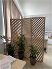 Ширма перегородка для зонирования комнаты. Недорого . Модель Косые полоски. Размер 175см высота *150 см ширина ширма косые полоски 150 бежевый-1