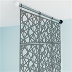 Перегородка ширма для зонирования комнаты. Настенное крепление. Высота 250 см ширина 80 см. Комплект 12 квадратов+крепеж. Подвесная. подвесная кристалл стена 2500*800 серый-1