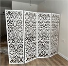 Ширма перегородка для комнаты. Перегородка ажурная, для зонирования комнаты. Размер 175см высота *200см ширина ширма восток 1750*2000 белый