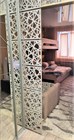 Перегородка ширма для зонирования комнаты. Потолочное крепление. Высота 250 см ширина 40 см. Комплект 6 квадратов+штанга. подвесная кристалл стена 2500*400 серый-1