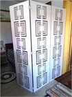 Ширма перегородка для зонирования комнаты. Раскладная перегородка для салона красоты. Размер 175см высота *150см ширина ширма квадро 1750*1500 белый