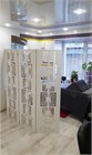 Ширма перегородка для зонирования комнаты. Раскладная перегородка для салона красоты. Размер 175см высота *150см ширина ширма квадро 1750*1500 белый
