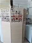 Ширма перегородка для зонирования комнаты. Высота 175 м ширина 150 см. Цвет бежевый. мистеро 150 бежевый-1