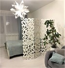 Ширма перегородка для зонирования комнаты. Модель ширмы - Фави 175*150 см Фави 150 белый-1