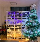 Ширма перегородка для зонирования комнаты. Раскладная перегородка для салона красоты. Размер 175см высота *150см ширина Техно-150-1