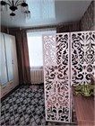 Ширма перегородка для зонирования комнаты. Размер 175*100 см. Цвет белый. Белло 1001-1