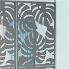 Перегородка модульная подвесная для зонирования комнаты .Материал ХДФ . Крепление потолок .Ширина 100 см. подвесная монстера потолок 2400*1000 серый хдф-1