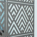 Ширма перегородка для зонирования комнаты. Подвесная. Потолочное крепление. Высота 240 см ширина 120 см. Комплект 18 квадратов+крепеж. Ширма для комнаты. подвесная потолок 2400*1200 ромбы серый хдф-1