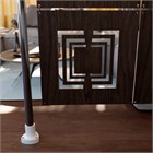 Ширма перегородка для зонирования 250*130 Крепление на стену Перегородка квадро 2500*1300 венге на каркасе