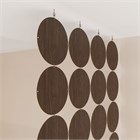 Перегородка для зонирования комнаты. Перегородка подвесная . Размер 240*90 см- 24 панели +комплект потолочного крепления. подвесная потолок круги 2400*900 венге хдф