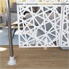 Ширма перегородка для зонирования 230*234 Крепление на стену Перегородка 230*234 кристалл белый на каркасе