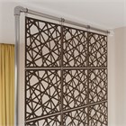 Ширма перегородка для зонирования 250*250 Крепление на стену Перегородка 250*250 кристалл венге на каркасе