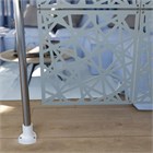 Ширма перегородка для зонирования 250*250 Крепление на стену Перегородка 250*250 кристалл серый на каркасе