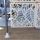 Ширма перегородка для зонирования 250*250 Крепление на стену Перегородка 250*250 листья бежевый на каркасе