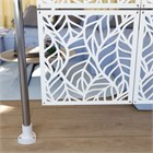Ширма перегородка для зонирования 250*130 Крепление на стену Перегородка 250*130 листья белый на каркасе